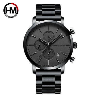 Quarzuhr für Herren – Edelstahl Chronograph mit Datum und Wasserschutz