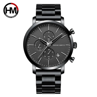 Quarzuhr für Herren – Edelstahl Chronograph mit Datum und Wasserschutz