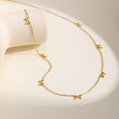 Opal Halskette · Edelstahl