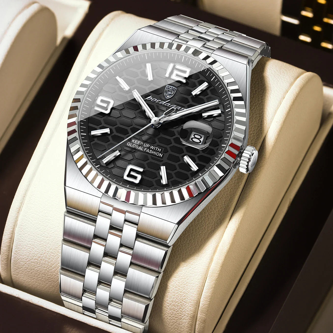 POEDAGAR High Quality Original Men Clock