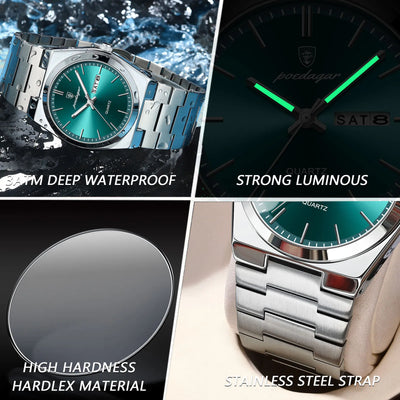 POEDAGAR Luxury Sport Quarz Man Wristwatch