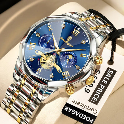 POEDAGAR Luxury Men Uhr Top Original
