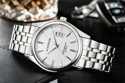 Luxus Herren-Armbanduhr 2022 – Edelstahlband, Wasserdicht, Business Uhren für Männer | Relogio Masculino