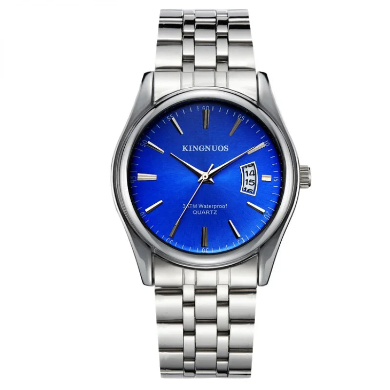 Luxus Herren-Armbanduhr 2022 – Edelstahlband, Wasserdicht, Business Uhren für Männer | Relogio Masculino