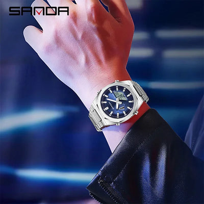 SANDA Luxury Man Electronic Uhr Dual