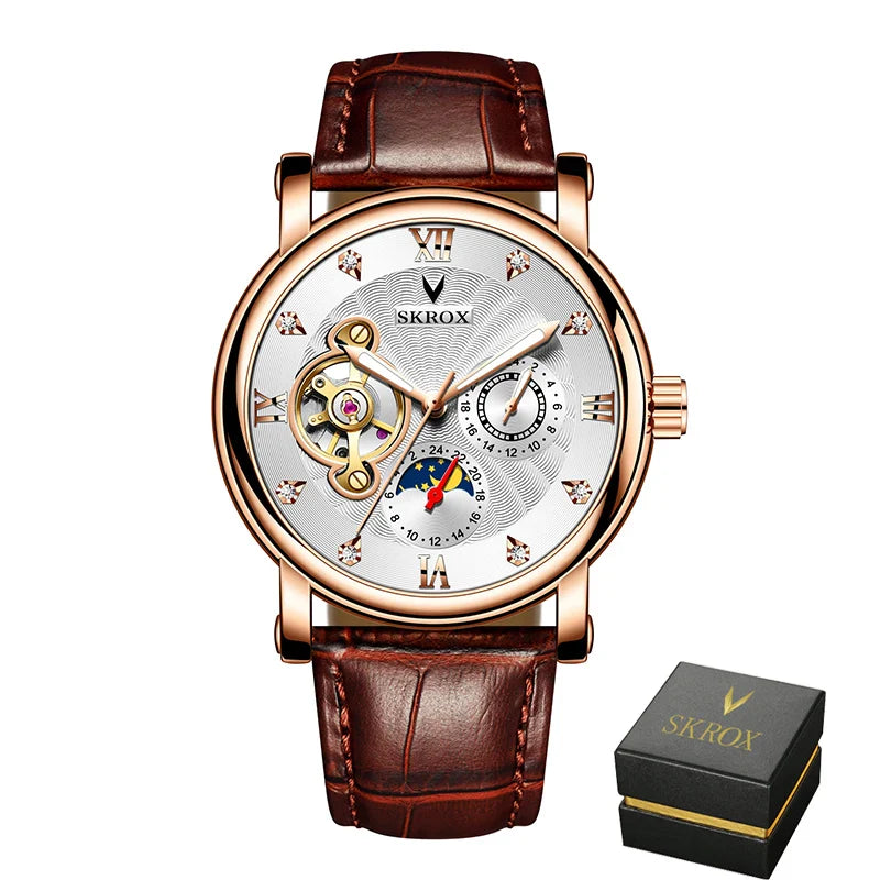 SKROX Moon Phase Tourbillon Automatic Clockwork