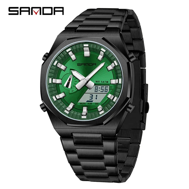 SANDA Luxury Man Electronic Uhr Dual
