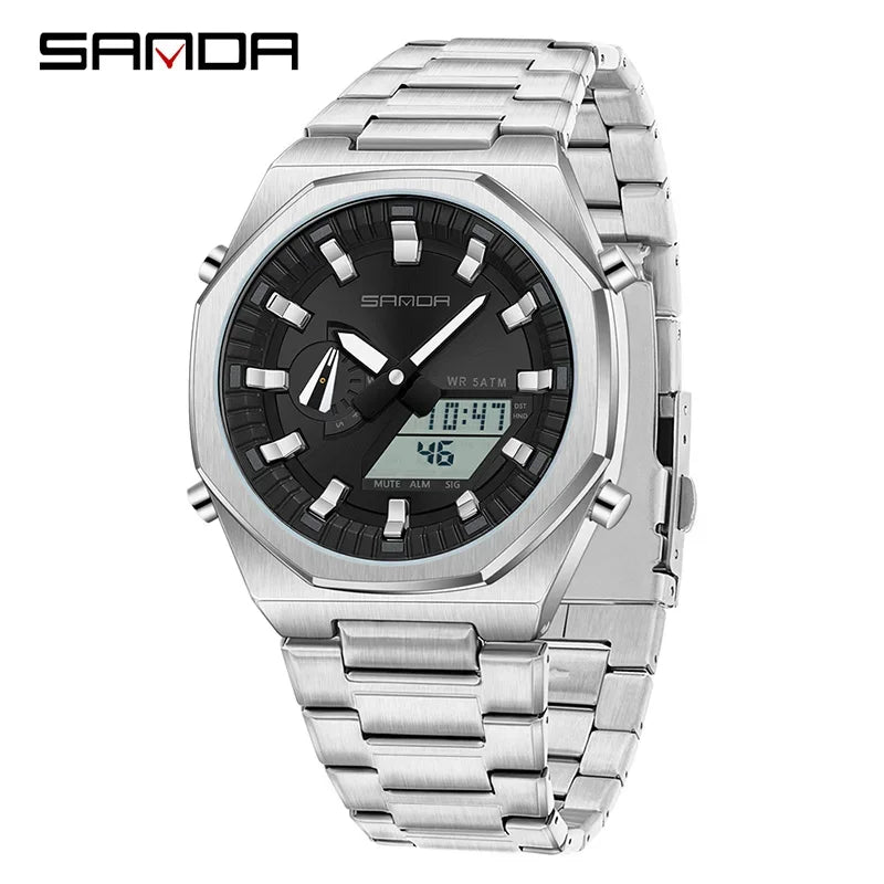 SANDA Luxury Man Electronic Uhr Dual