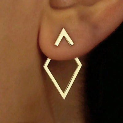 Simple French Style Geometric Earrings Fashion Luxurious Drop Earring Daily Party Vacations Jewelry Gifts 2025