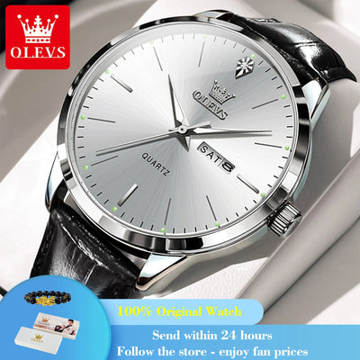 OLEVS 2935 Herren Uhr Dual Calendar