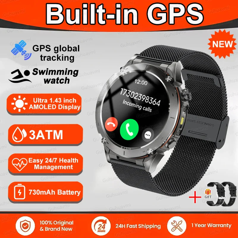 New T-Rex 3 GPS Smart Uhr