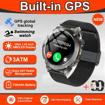 New T-Rex 3 GPS Smart Uhr