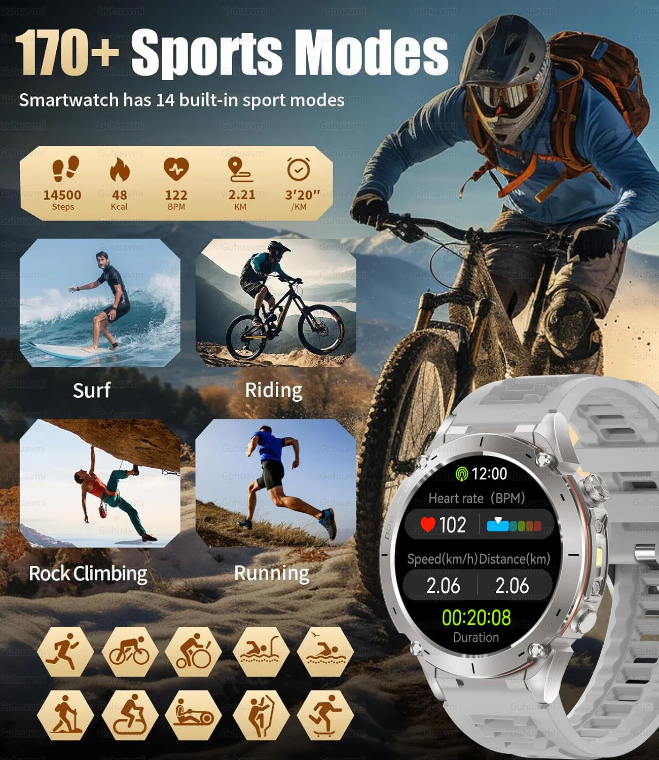 New T-Rex 3 GPS Smart Uhr