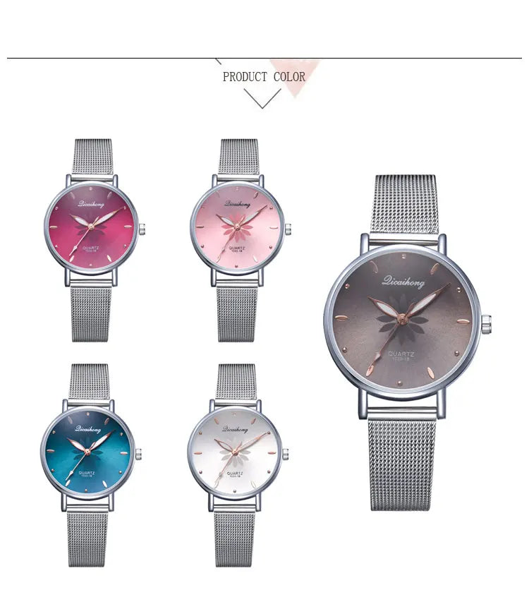 Damen Armbanduhr – Elegante Quarzuhr aus Edelstahl in Silber | Stilvoll & Alltagstauglich