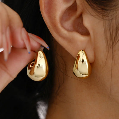 Simple French Style Geometric Earrings Fashion Luxurious Drop Earring Daily Party Vacations Jewelry Gifts 2025