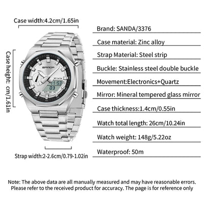 SANDA Luxury Man Electronic Uhr Dual