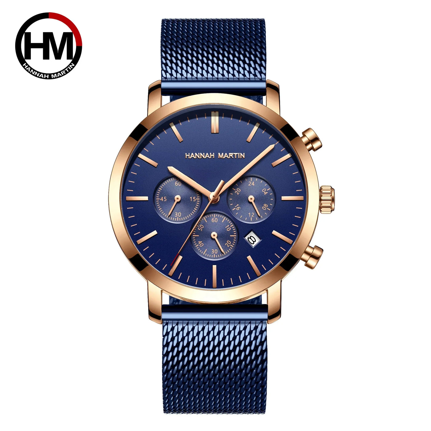 Quarzuhr für Herren – Edelstahl Chronograph mit Datum und Wasserschutz