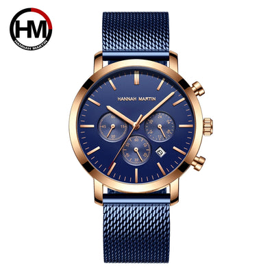 Quarzuhr für Herren – Edelstahl Chronograph mit Datum und Wasserschutz