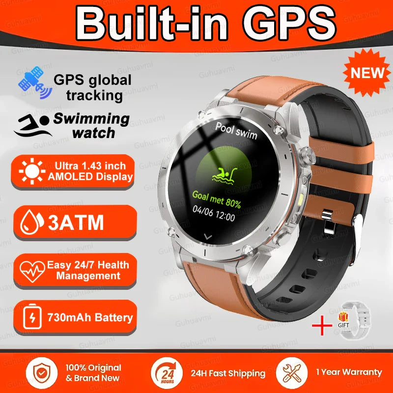 New T-Rex 3 GPS Smart Uhr
