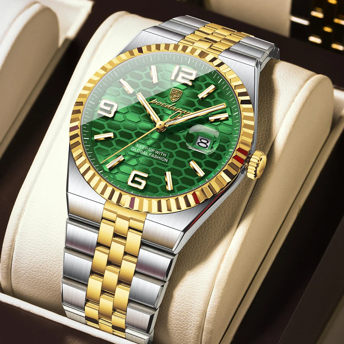 POEDAGAR High Quality Original Men Clock