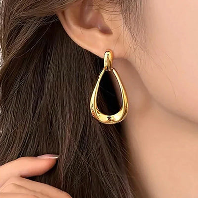 Simple French Style Geometric Earrings Fashion Luxurious Drop Earring Daily Party Vacations Jewelry Gifts 2025