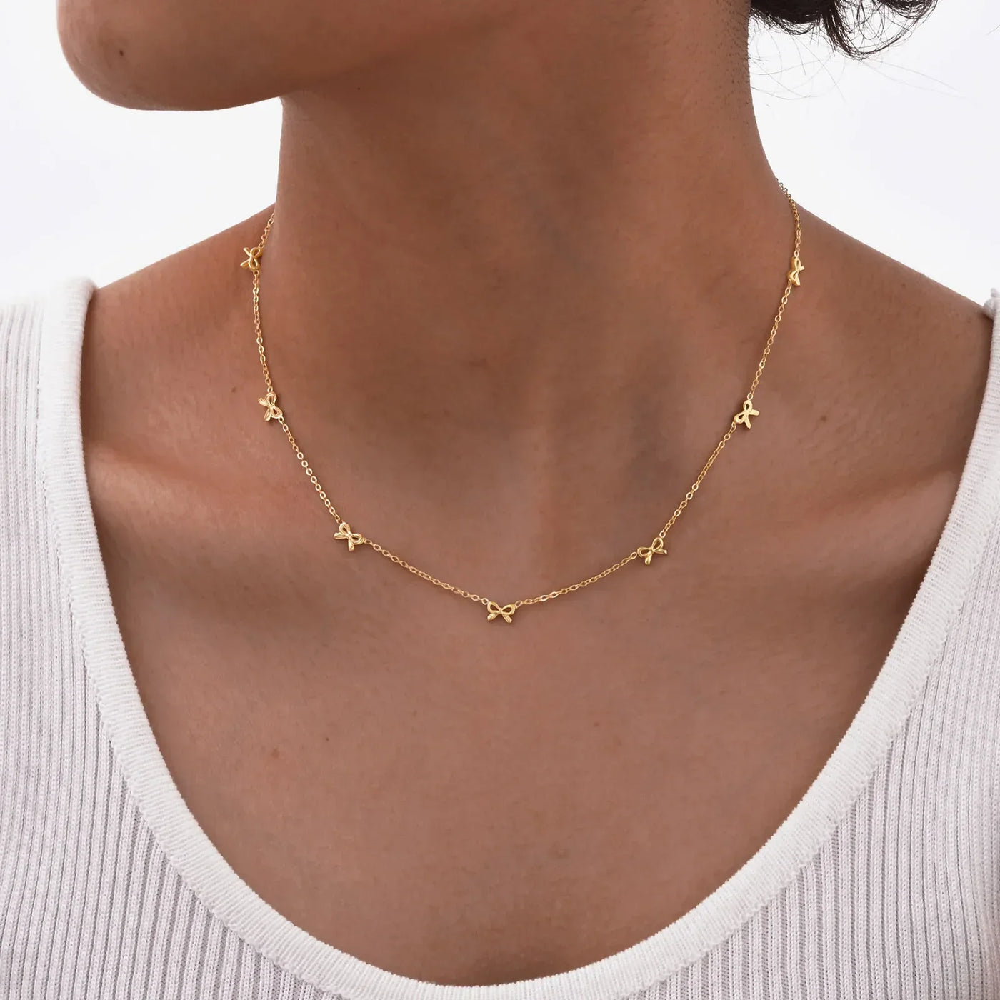 Opal Halskette · Edelstahl