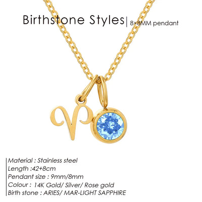 eManco Fashion Constellation Sparkling Rhinestone Pendant Stainless Steel Gold-plated DIY Necklace Birthday Gift – Halskette