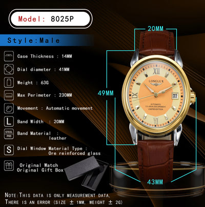 LONGLUX automatic man Uhr business leisure