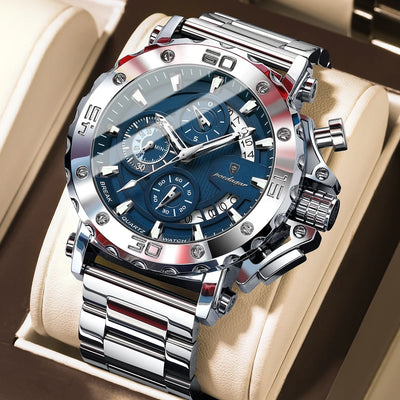 POEDAGAR Luxury Uhr For Men Calendar