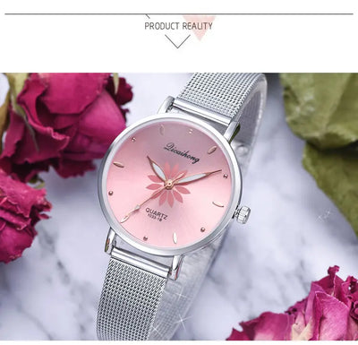 Damen Armbanduhr – Elegante Quarzuhr aus Edelstahl in Silber | Stilvoll & Alltagstauglich