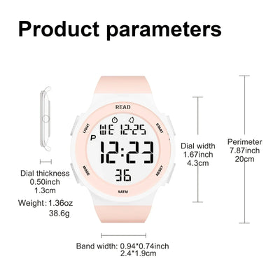 Moderne Damen-LED-Uhr – Stylisch & Smart.