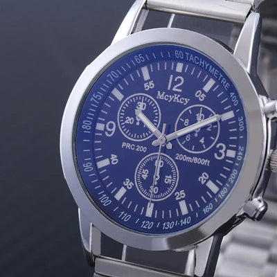 Quarz-Armbanduhr für Herren – Retro Design, Wolframstahl, Keine Wasserdichtigkeit