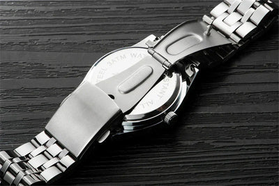 Luxus Herren-Armbanduhr 2022 – Edelstahlband, Wasserdicht, Business Uhren für Männer | Relogio Masculino