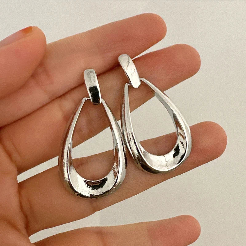 Simple French Style Geometric Earrings Fashion Luxurious Drop Earring Daily Party Vacations Jewelry Gifts 2025
