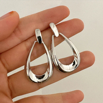 Simple French Style Geometric Earrings Fashion Luxurious Drop Earring Daily Party Vacations Jewelry Gifts 2025