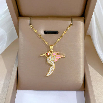 316L Stainless Steel Sun Pendant Necklace Exquisite and Fashionable Planet Clavicle Chain Girls Party Jewelry Gifts – Halskette