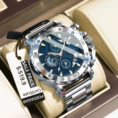 POEDAGAR Luxury Uhr For Men Calendar