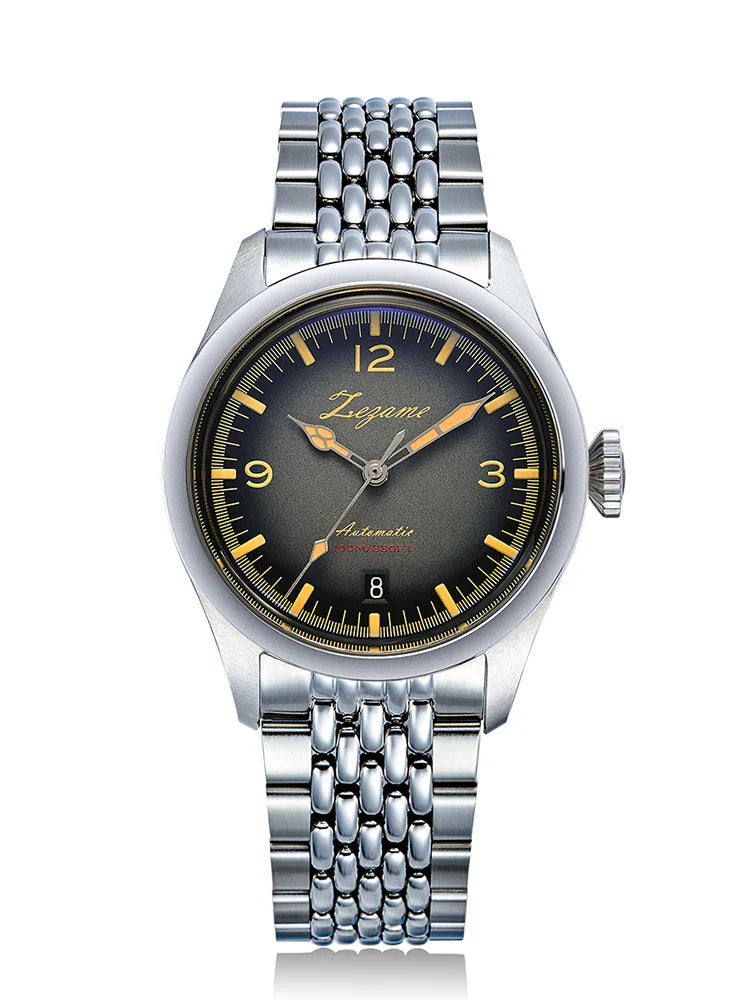 YN55a Herrenuhr – Luxus Automatik Uhr 38 mm, Retro Design, Chronograph, 100 m wasserdicht, Vintage Style