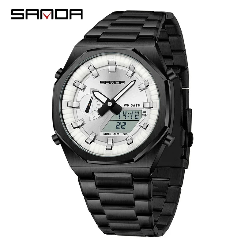 SANDA Luxury Man Electronic Uhr Dual