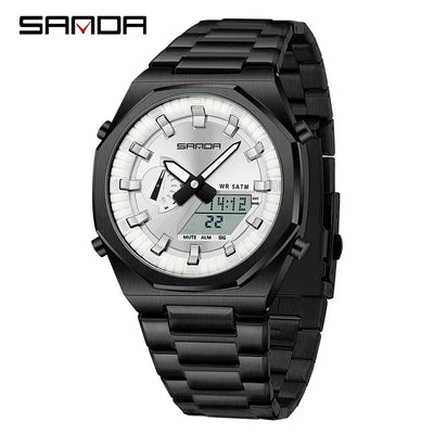 SANDA Luxury Man Electronic Uhr Dual