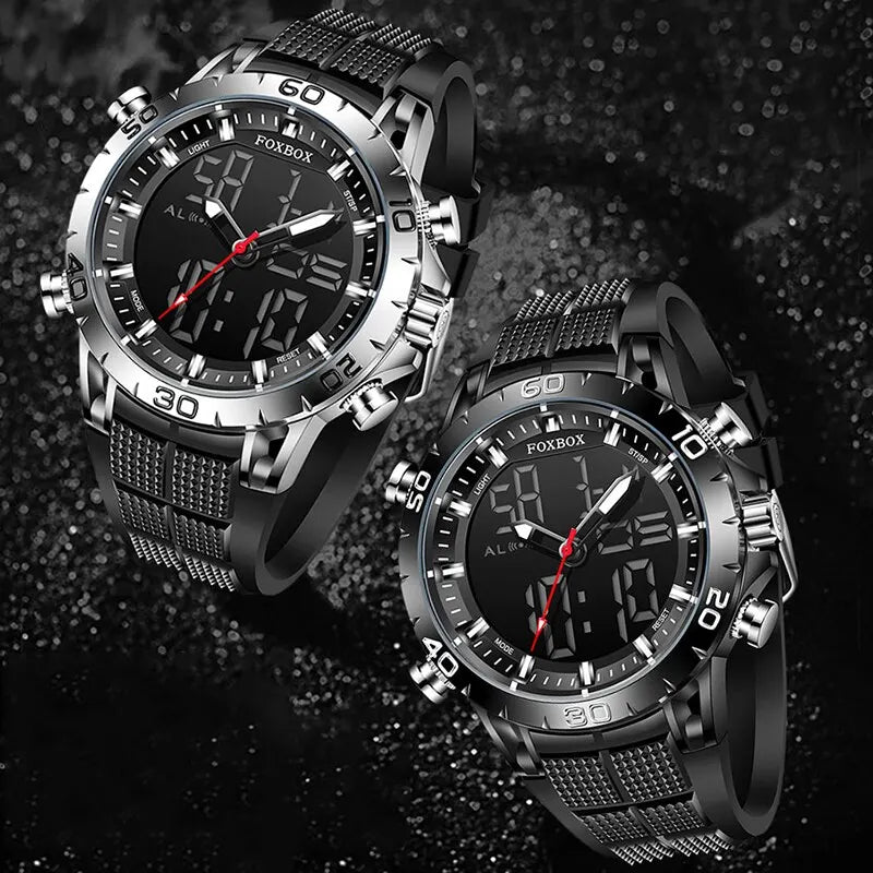 FOXBOX Men Uhr Sport Top Brand