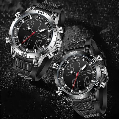 FOXBOX Men Uhr Sport Top Brand