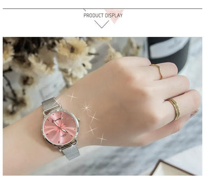 Damen Armbanduhr – Elegante Quarzuhr aus Edelstahl in Silber | Stilvoll & Alltagstauglich