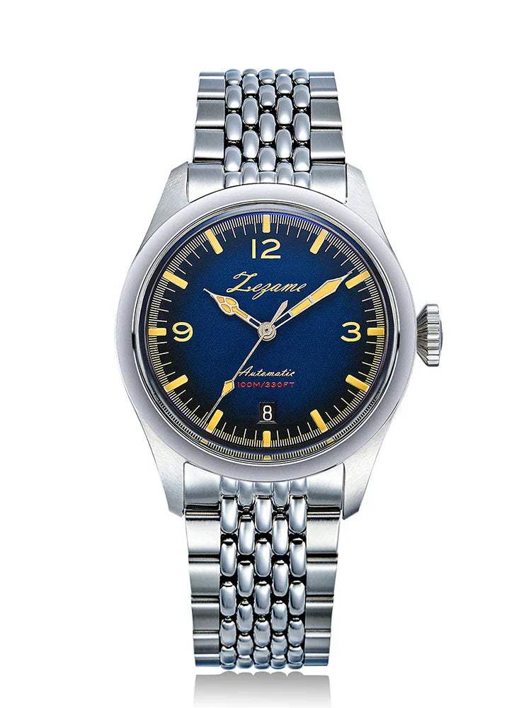 YN55a Herrenuhr – Luxus Automatik Uhr 38 mm, Retro Design, Chronograph, 100 m wasserdicht, Vintage Style