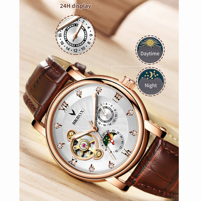 SKROX Moon Phase Tourbillon Automatic Clockwork