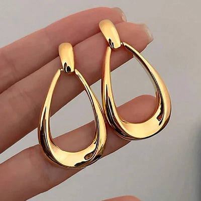 Simple French Style Geometric Earrings Fashion Luxurious Drop Earring Daily Party Vacations Jewelry Gifts 2025