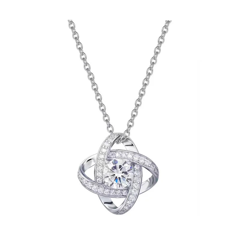 Fashionable AAAAA Zircon Pendant Necklace Luxury Gift Jewelry Stylish Glowing Pendant Special Occasions – Halskette