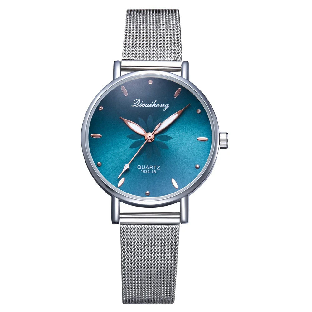 Damen Armbanduhr – Elegante Quarzuhr aus Edelstahl in Silber | Stilvoll & Alltagstauglich