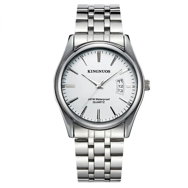 Luxus Herren-Armbanduhr 2022 – Edelstahlband, Wasserdicht, Business Uhren für Männer | Relogio Masculino