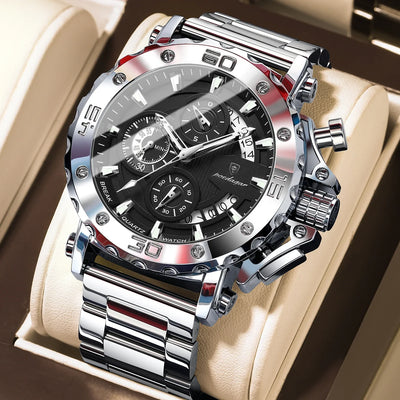 POEDAGAR Luxury Uhr For Men Calendar